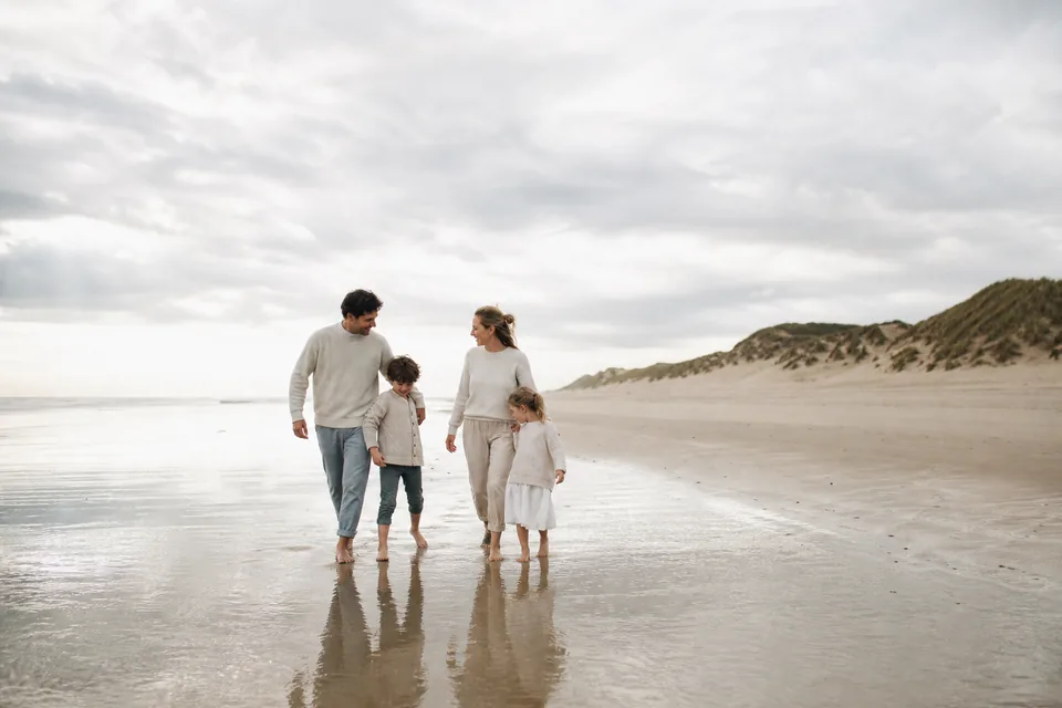 Famille sur la plage